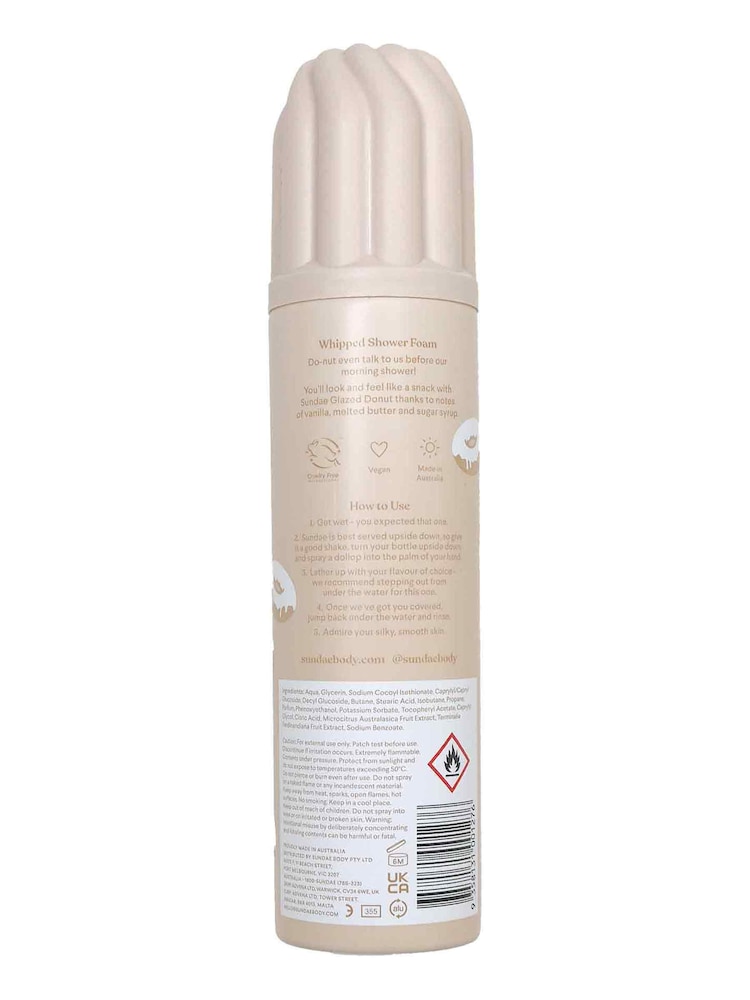 Sundae Glazed Donut Shower Foam 265ml - Image 2 of 4 Sundae Glazed Donut Shower Foam 265ml - Image 2 of 4