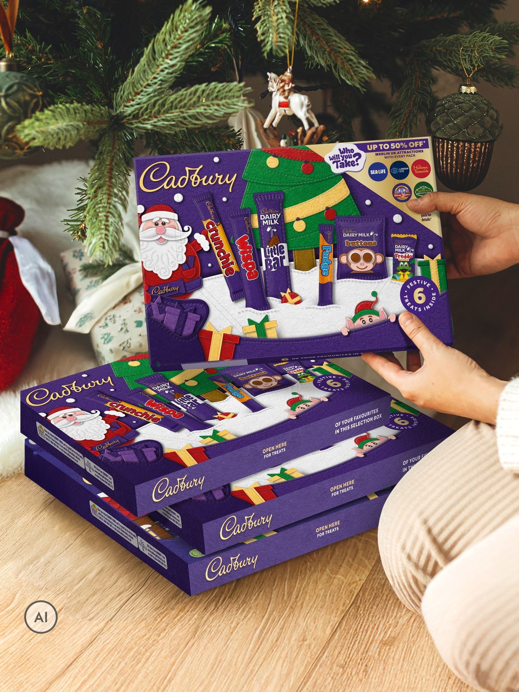 Cadbury Medium Selction Box 125g - PACK 8 NWT7434P - Image 4