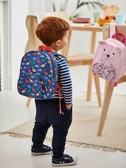 JoJo Maman Bébé Blue Dino Printed Backpack - Image 3 of 5