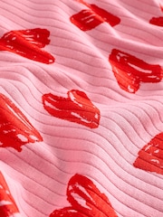 Pink/Red Heart 100% Cotton Pyjamas 2 Pack (9mths-12yrs) - Image 5 of 5