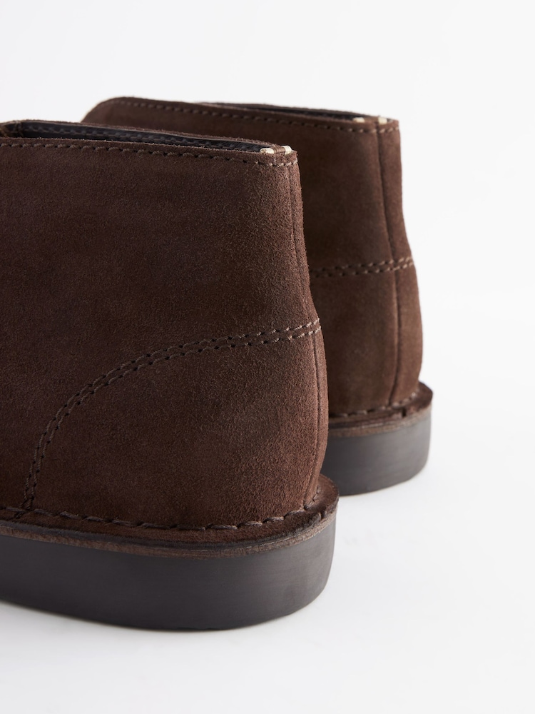 Brun - Bottes de désert de Suede - Image 6 of 7