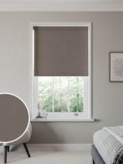Chocolate Brown Solstice Made to Measure Blackout Roller Blind - Image 1 of 6