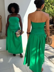 Never Fully Dressed Green Lola Mid-Maxi Dress - Image 1 of 3