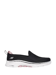 Skechers Black Womens Go Walk 7 Vina Trainers - Image 1 of 5