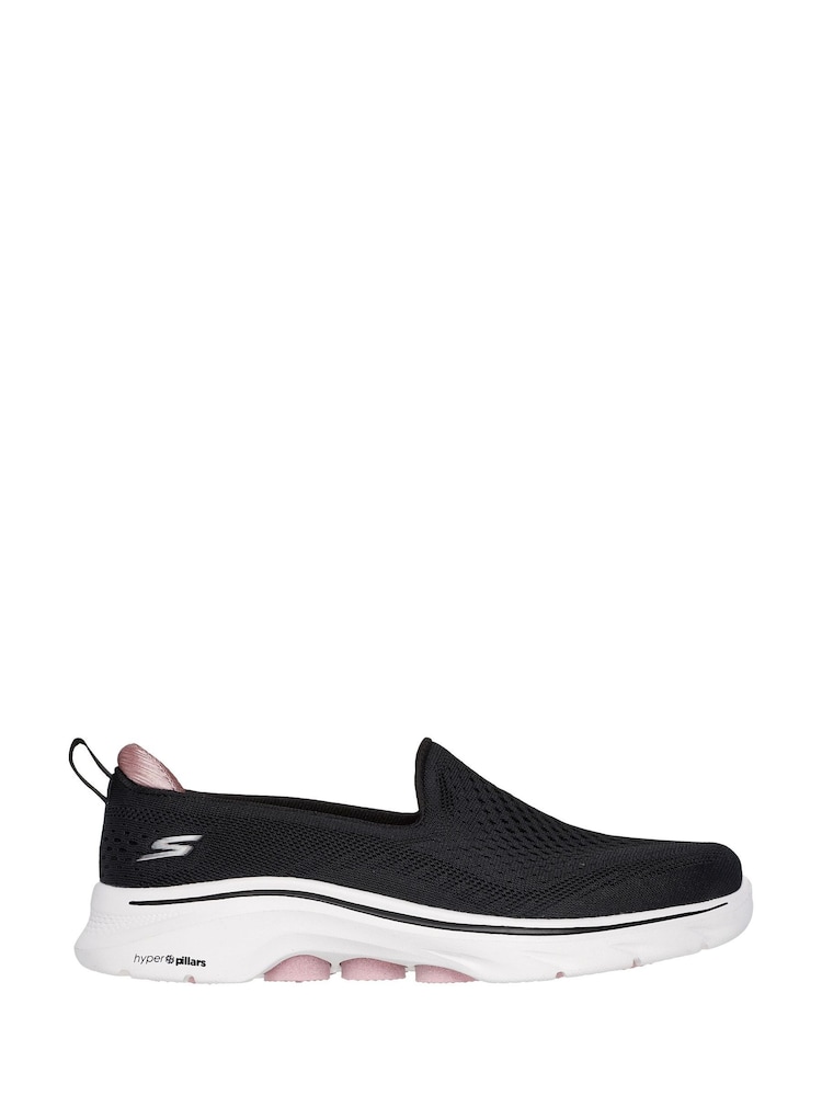 Skechers Black Womens Go Walk 7 Vina Trainers - Image 1 of 5