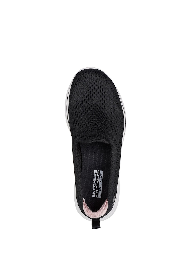 Skechers Black Womens Go Walk 7 Vina Trainers - Image 5 of 5