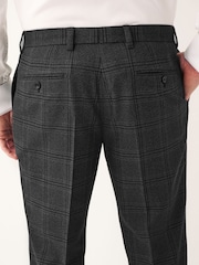 Antraciet - Regular-fit geruit kostuum: pantalon - Image 5 of 9