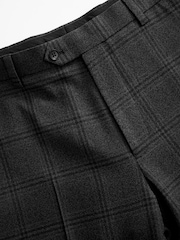 Antraciet - Regular-fit geruit kostuum: pantalon - Image 8 of 9