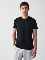 Black Slim Fit 100% Cotton Layering T-Shirts 2 Pack - Image 2 of 7