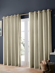 Emily Bond Natural Jaipur Made to Measure 100% Cotton Curtains - Image 2 of 6