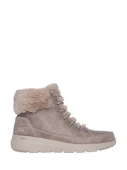 Skechers Natural Brown Womens Glacial Ultra Boots - Image 1 of 2