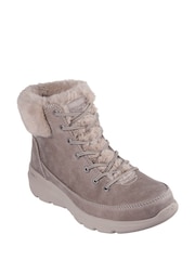 Skechers Natural Brown Womens Glacial Ultra Boots - Image 2 of 2