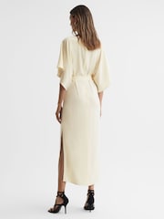 Reiss Lemon Louise Cape-Sleeve Midi Dress - Image 4 of 5