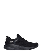 Skechers Black Standard Fit Slip-Ins: BOBS Sport Squad Chaos Trainers - Image 1 of 3