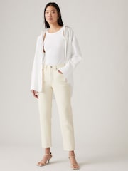 Levi's® White 501® Crop Jeans - Image 1 of 9