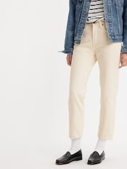 Levi's® White 501® Crop Jeans - Image 2 of 9