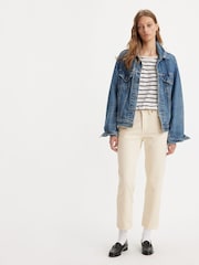 Levi's® White 501® Crop Jeans - Image 4 of 9