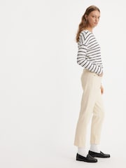 Levi's® White 501® Crop Jeans - Image 6 of 9