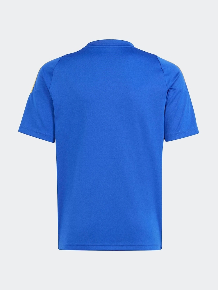 adidas Blue/White Pitch 2 Street Messi Training Jersey T-Shirt - Image 2 of 5