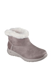 Skechers Brown On The Go Joy Cozy Dream Slip In Boots - Image 3 of 5