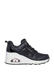 Skechers Black Womens Uno Wedge HI Steps Trainers - Image 1 of 2