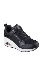 Skechers Black Womens Uno Wedge HI Steps Trainers - Image 2 of 2