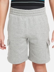 Nike Dark Grey Heather Club Fleece Cargo Shorts - Image 1 of 6