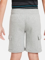 Nike Dark Grey Heather Club Fleece Cargo Shorts - Image 2 of 6