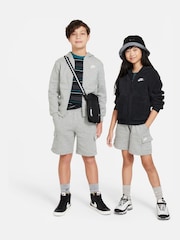 Nike Dark Grey Heather Club Fleece Cargo Shorts - Image 4 of 6