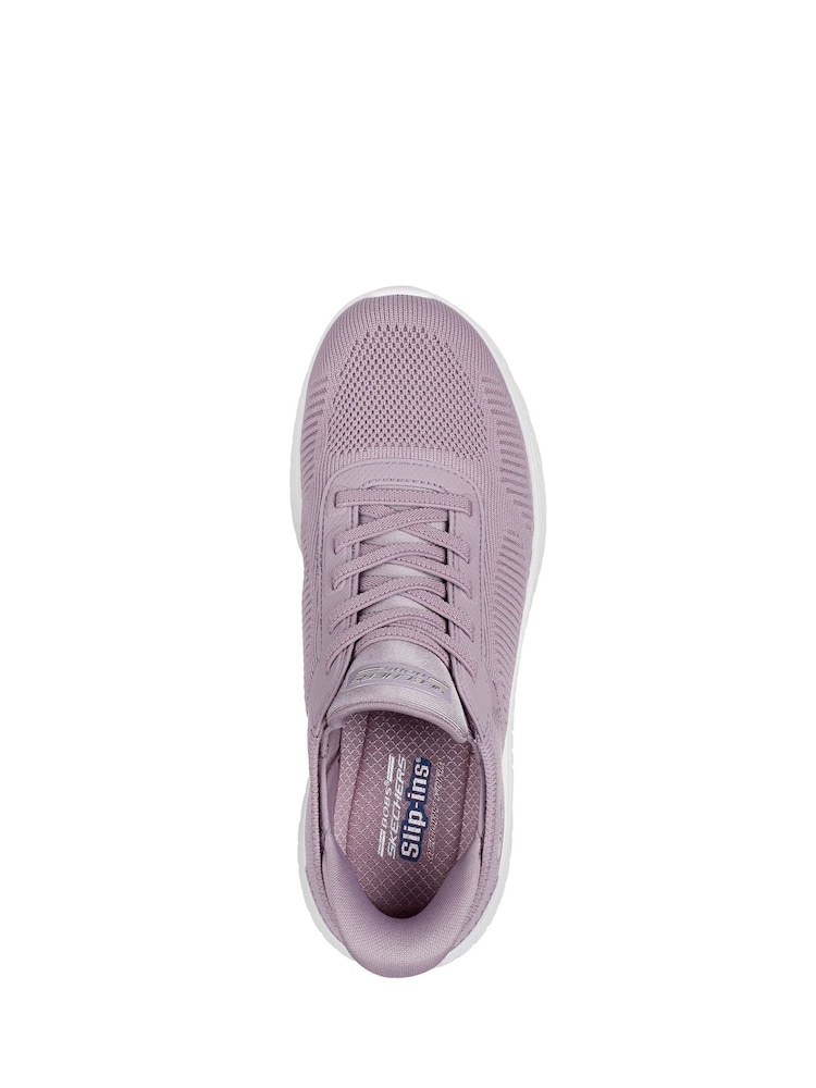 Skechers Purple Standard Fit Slip-Ins: BOBS Sport Squad Chaos Trainers - Image 5 of 5