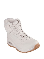 Skechers White Uno Rugged Fall Air Boots - Image 4 of 5