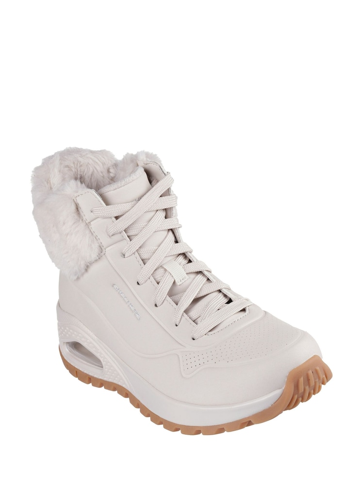 Skechers White Uno Rugged Fall Air Boots - Image 4 of 5