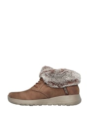 Skechers Natural On The Go Joy Cozy Charm Slip-In Boots - Image 3 of 5