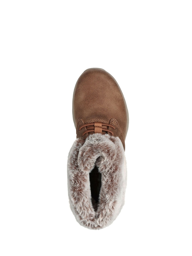 Skechers Natural On The Go Joy Cozy Charm Slip-In Boots - Image 4 of 5