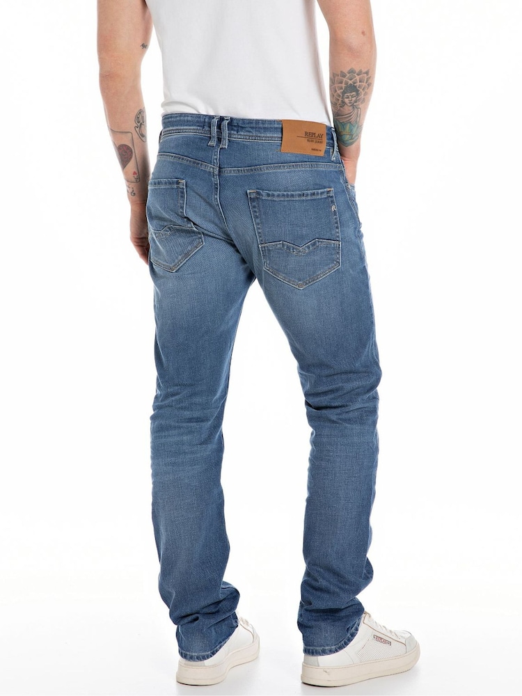 Replay Rocco Relaxed Straight Fit Jeans - Image 2 of 3 Replay Rocco Relaxed Straight Fit Jeans - Image 2 of 3