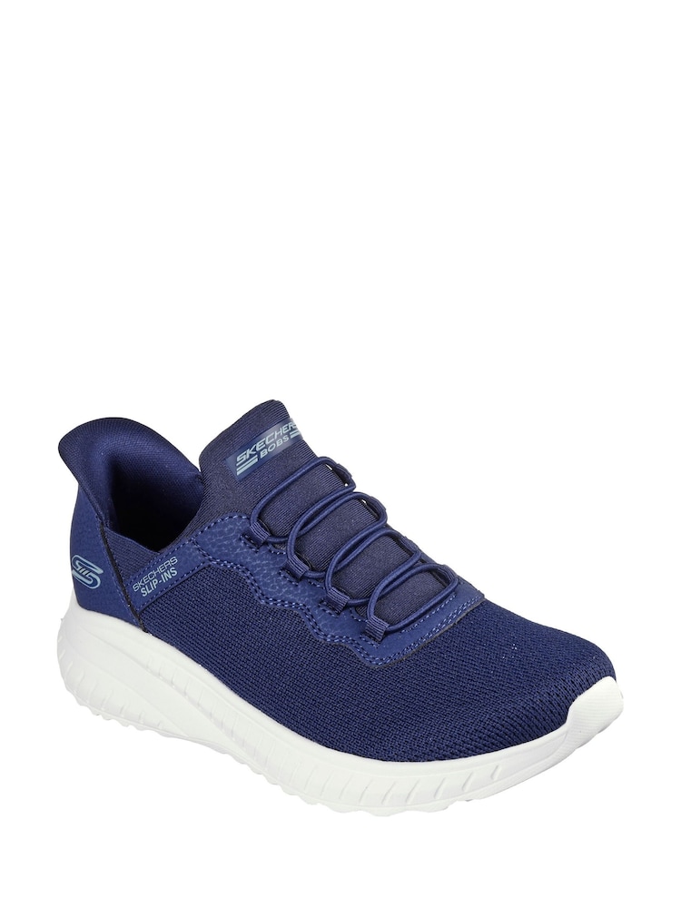 Skechers Blue Standard Fit Slip-Ins: BOBS Sport Squad Chaos Trainers - Image 1 of 5