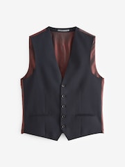 Navy Blue Signature Tollegno Suit Waistcoat - Image 5 of 7