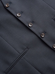 Navy Blue Signature Tollegno Suit Waistcoat - Image 6 of 7