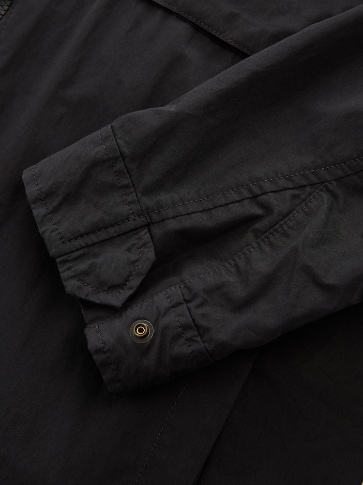 Black Hooded Utility Shacket - Image 12 of 12