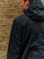 Black Hooded Utility Shacket - Image 6 of 12