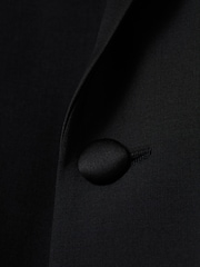 Reiss Black Poker Single Breasted Tuxedo Slim Fit Jacket - Image 6 of 6