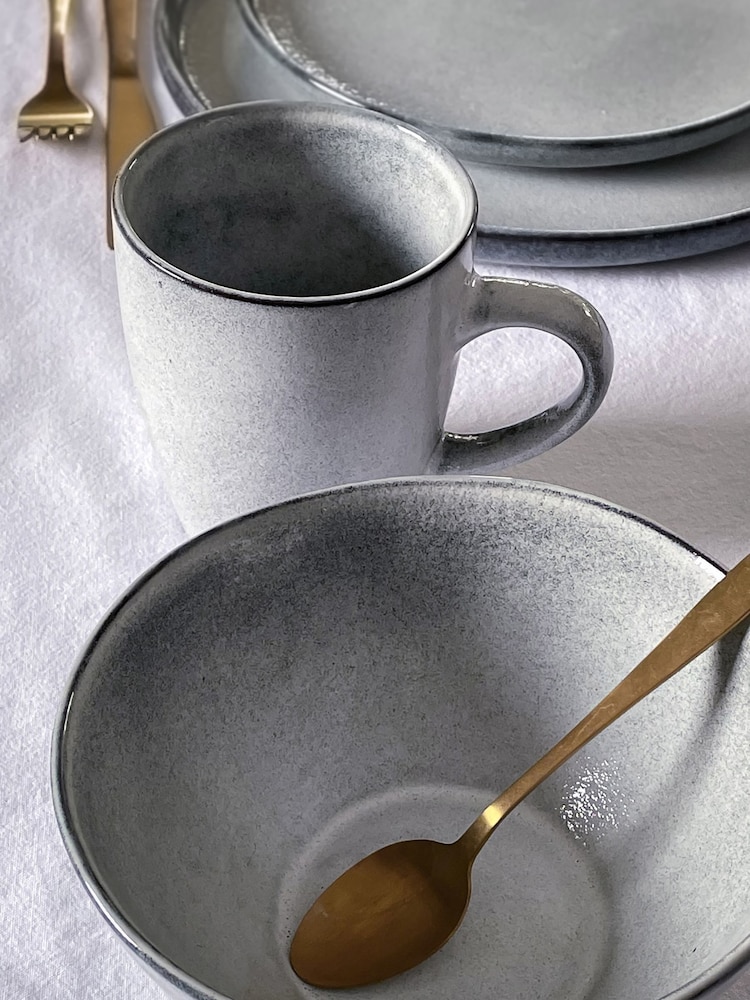Dutch Rose Set of 4 Grey Serenity Mugs - Image 1 of 3