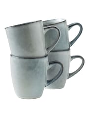 Dutch Rose Set of 4 Grey Serenity Mugs - Image 2 of 3