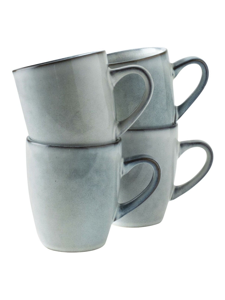 Dutch Rose Set of 4 Grey Serenity Mugs - Image 2 of 3