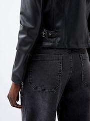 French Connection Black Waterfall Front Stephanie Jacket - Image 3 of 3