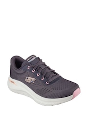 Skechers Cream Arch Fit 2.0 Big League Trainers - Image 1 of 5
