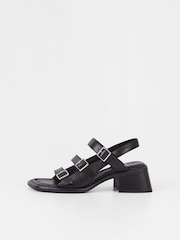 Vagabond Ines Buckle Black Sandals - Image 1 of 3