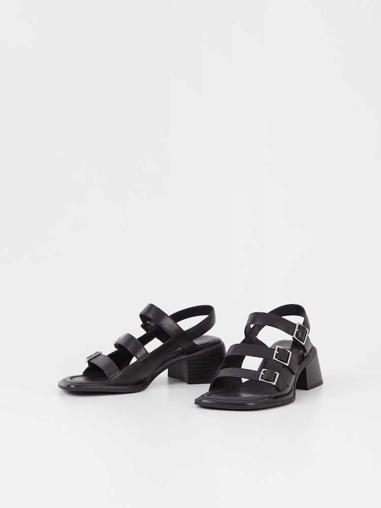 Vagabond Ines Buckle Black Sandals - Image 2 of 3