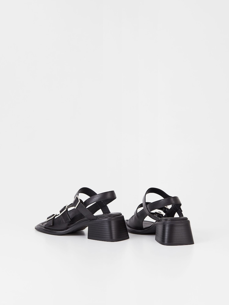 Vagabond Ines Buckle Black Sandals - Image 3 of 3