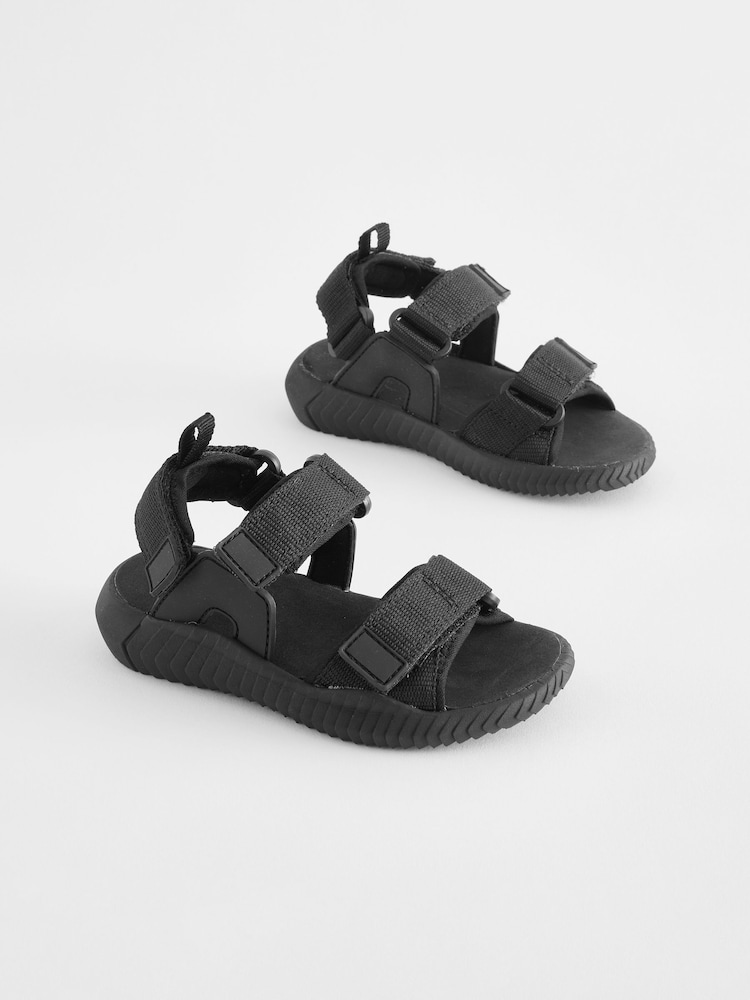 Schwarz - Trekking-Sandalen im Utility-Design - Bild 1 von 6
